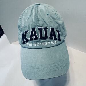 Kauai Hawaii Hat Cap Garden Isle Robin Ruth Green Beach Coastal Strap Back O/S